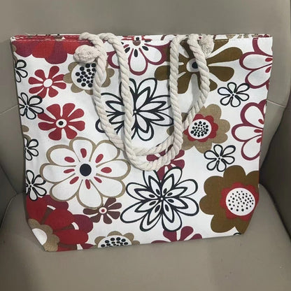 Canvas Tote Bag – Ethnic Large Beach & Everyday Shoulder Bag