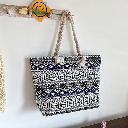 Canvas Tote Bag – Ethnic Large Beach & Everyday Shoulder Bag