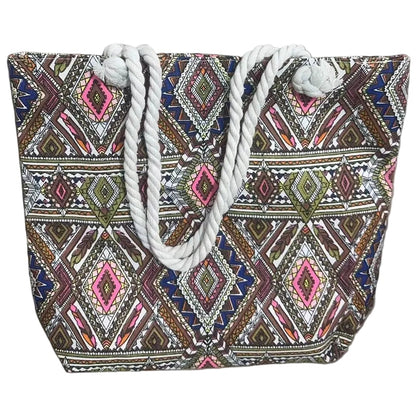 Canvas Tote Bag – Ethnic Large Beach & Everyday Shoulder Bag