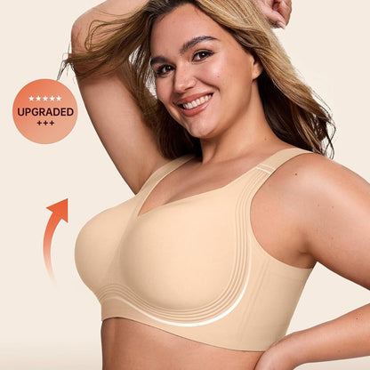 Wireless Full Support Bra – Seamless Lift, No Underwire Comfort