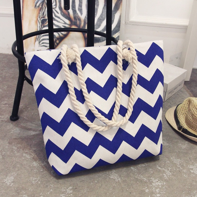 canvas tote bag – ethnic large beach & everyday shoulder bag