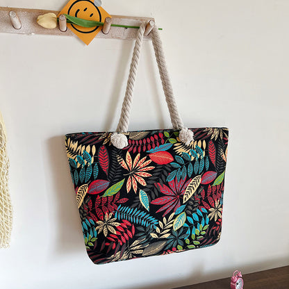 Canvas Tote Bag – Ethnic Large Beach & Everyday Shoulder Bag