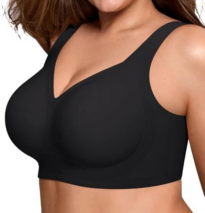Wireless Full Support Bra – Seamless Lift, No Underwire Comfort