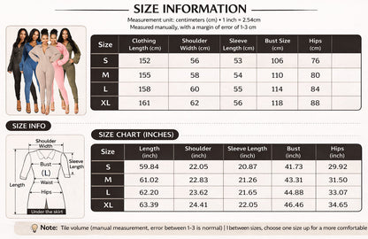 Women’s Washed Distressed Deep V Jumpsuit – Long Sleeve Tight Fit
