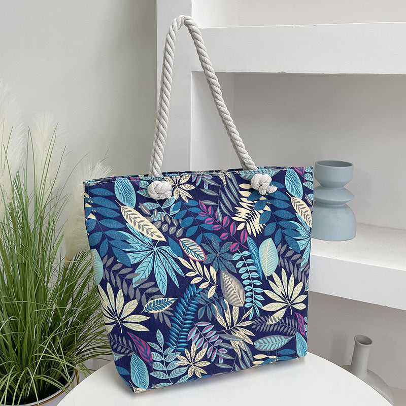 canvas tote bag – ethnic large beach & everyday shoulder bag
