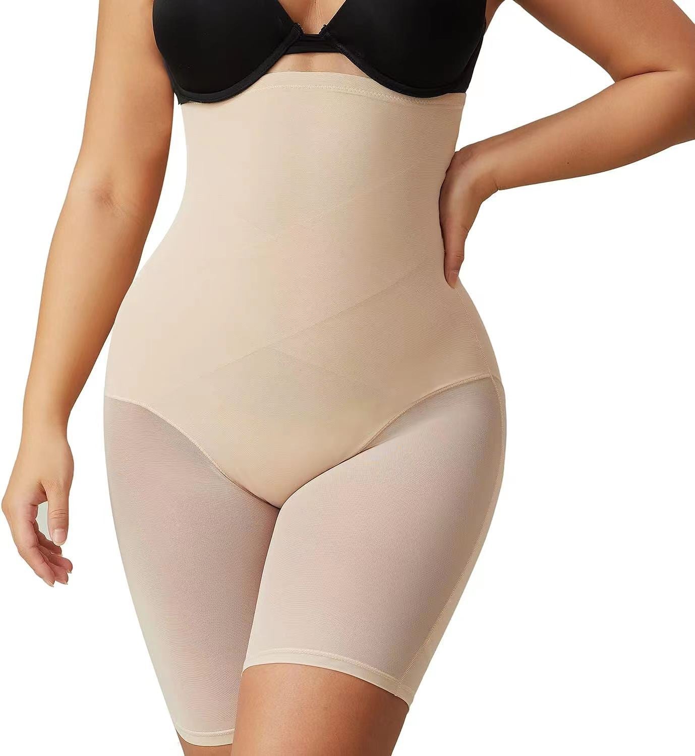 seamless high-waisted shapewear corset tummy control shorts