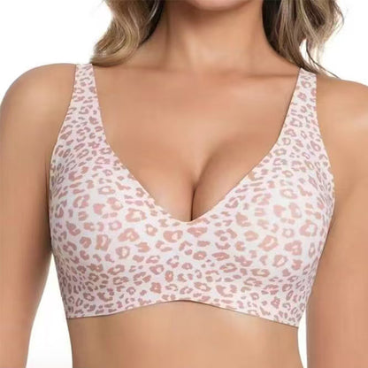 Seamless Deep V Wire-Free Bra – Comfortable Push Up Support Bra for Women